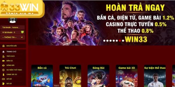 33WIN hoàn trả tiền cược cực hấp dẫn cho anh em game thủ 4 Hãy liên hệ CSKH và làm theo hướng dẫn để nhận hoàn cược