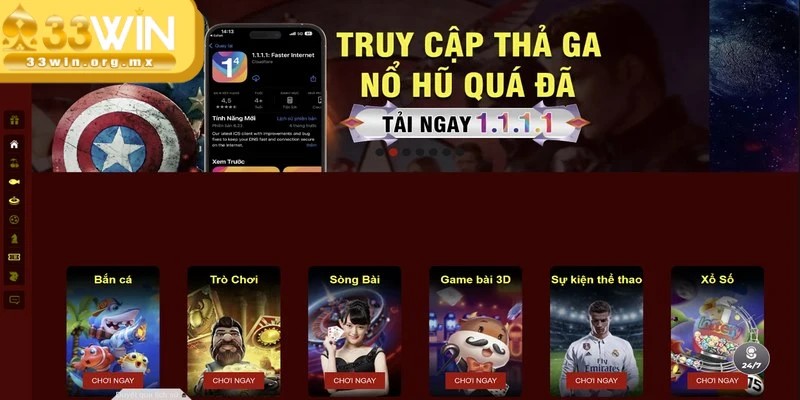 Đăng nhập 33WIN - Truy cập tài khoản để trải nghiệm giải trí 1 Truy cập 33WIN thông qua link dẫn chính thức và uy tín