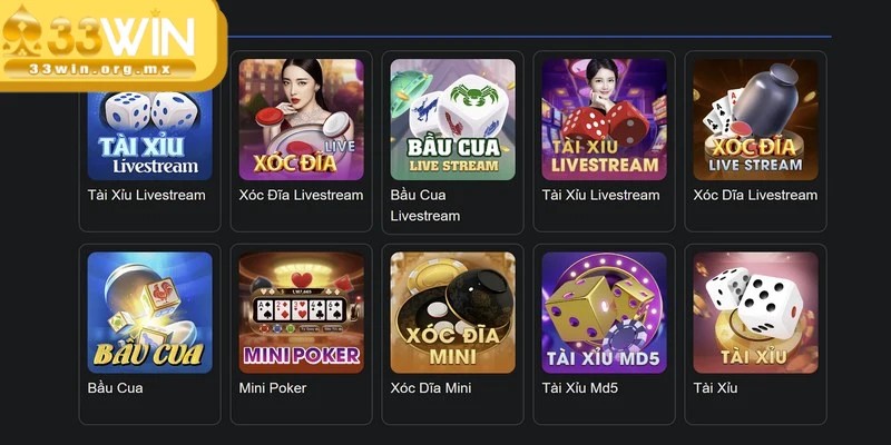 Game bài 33WIN - Địa điểm đánh bài trực tuyến đẳng cấp 2 Cung cấp tỷ lệ đổi thưởng cạnh tranh khi chiến thắng